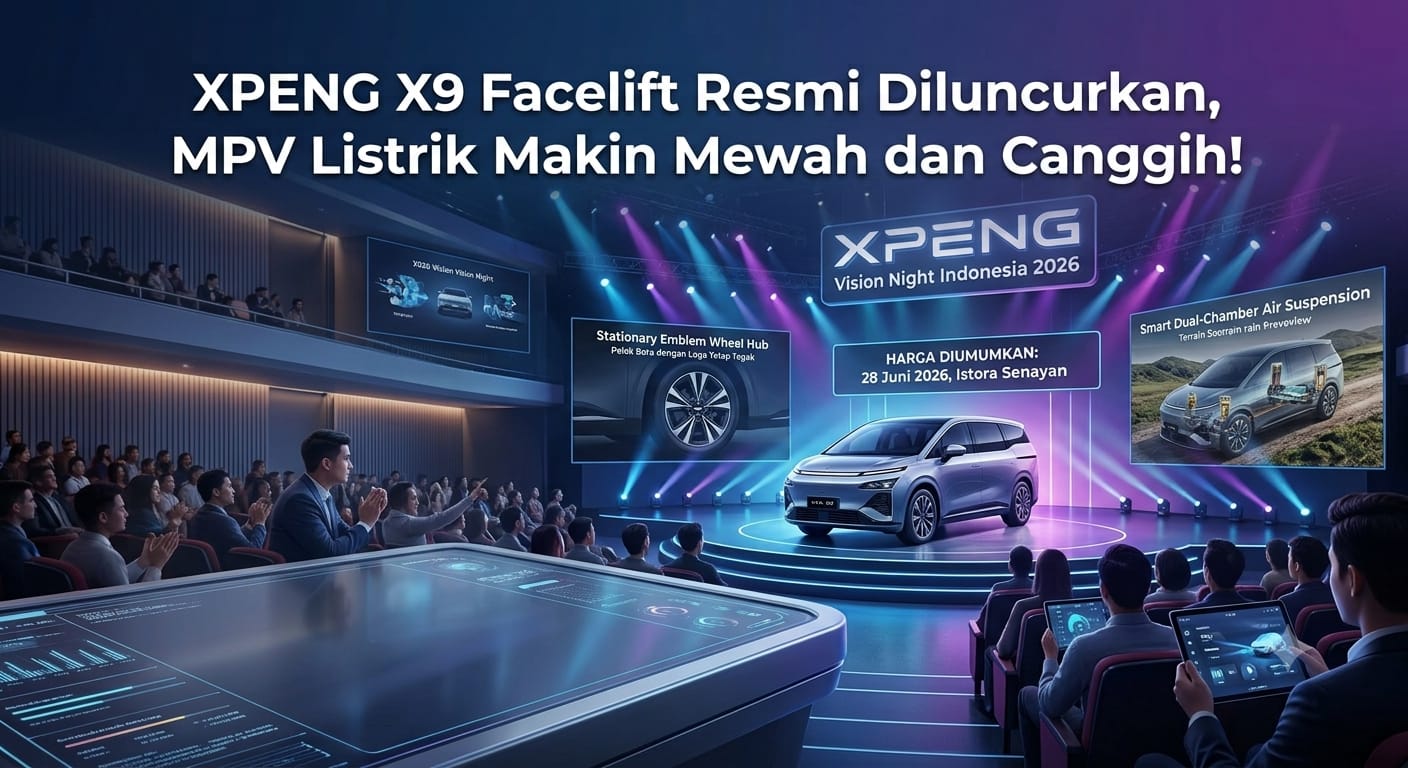 XPENG X9 Facelift 2026 Meluncur di Indonesia, MPV Listrik Ini Bisa Baca Kondisi Aspal Berkat Chipset Turing AI