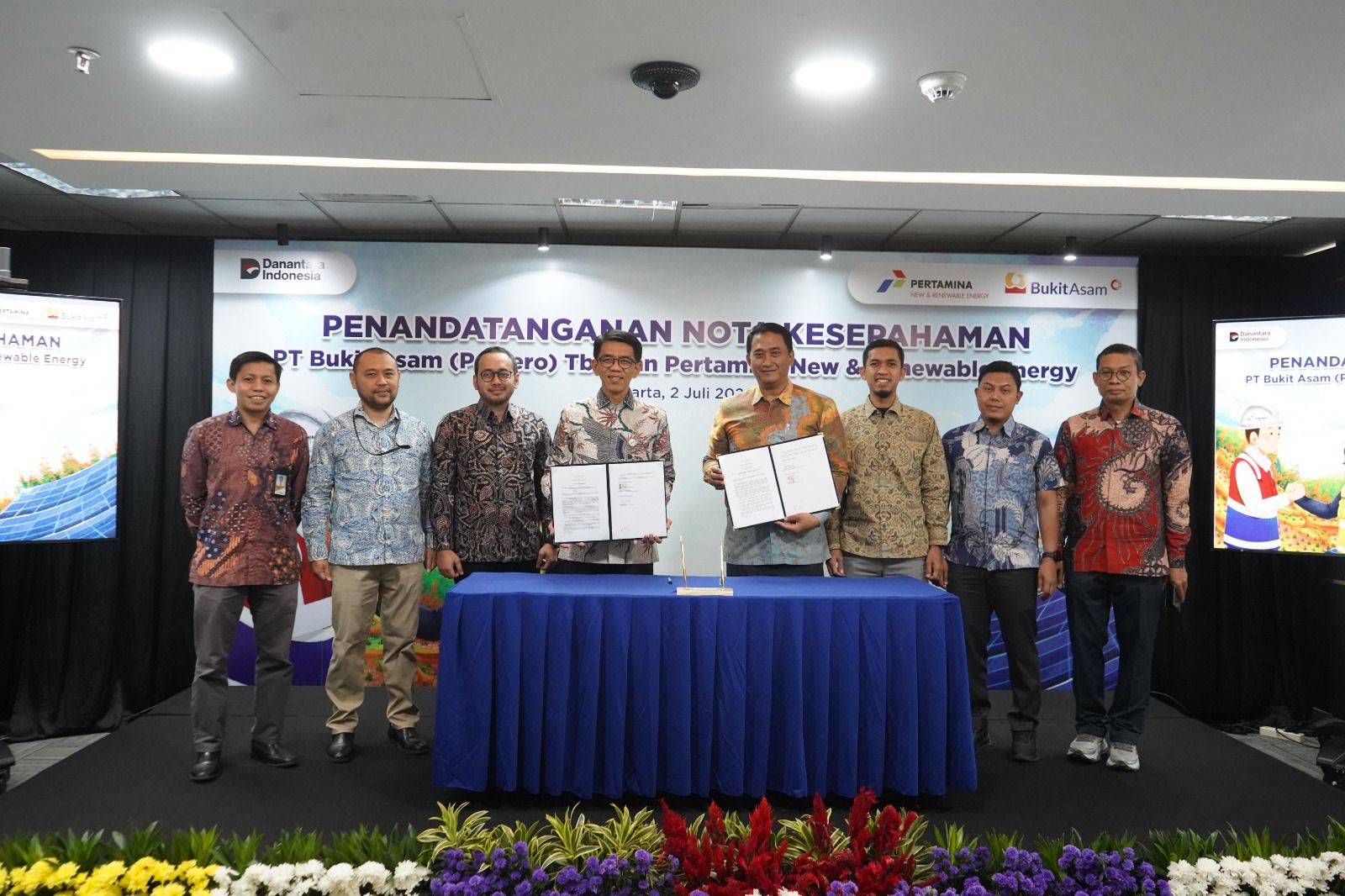 Pertamina NRE dan Bukit Asam Ubah Lahan Bekas Tambang Jadi Pembangkit Listrik Tenaga Surya