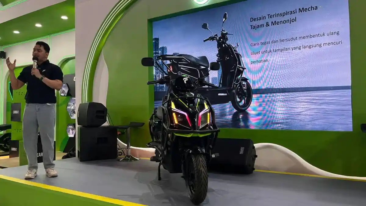 Ofero Carria 1 Resmi Dijual di Jakarta Fair 2026, Motor Listrik Angkut 200 Kg buat Kurir dan UMKM