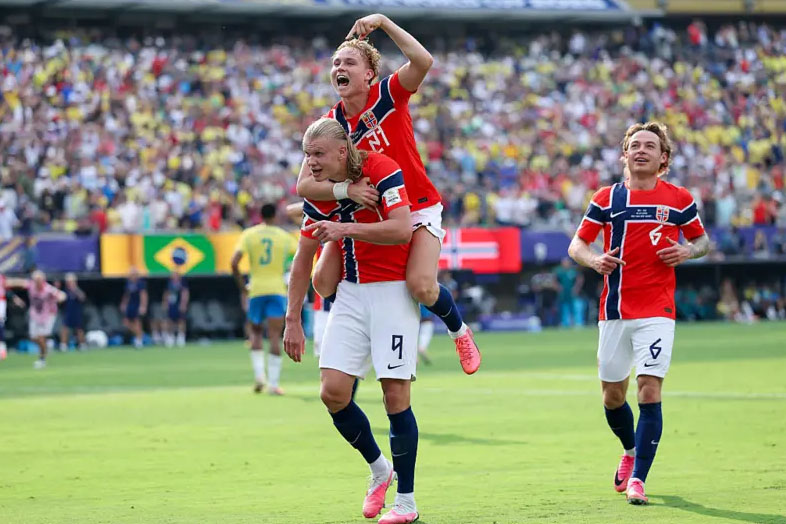 Norwegia Singkirkan Brasil 2-1 di Babak 16 Besar Piala Dunia 2026, Erling Haaland Cetak Brace