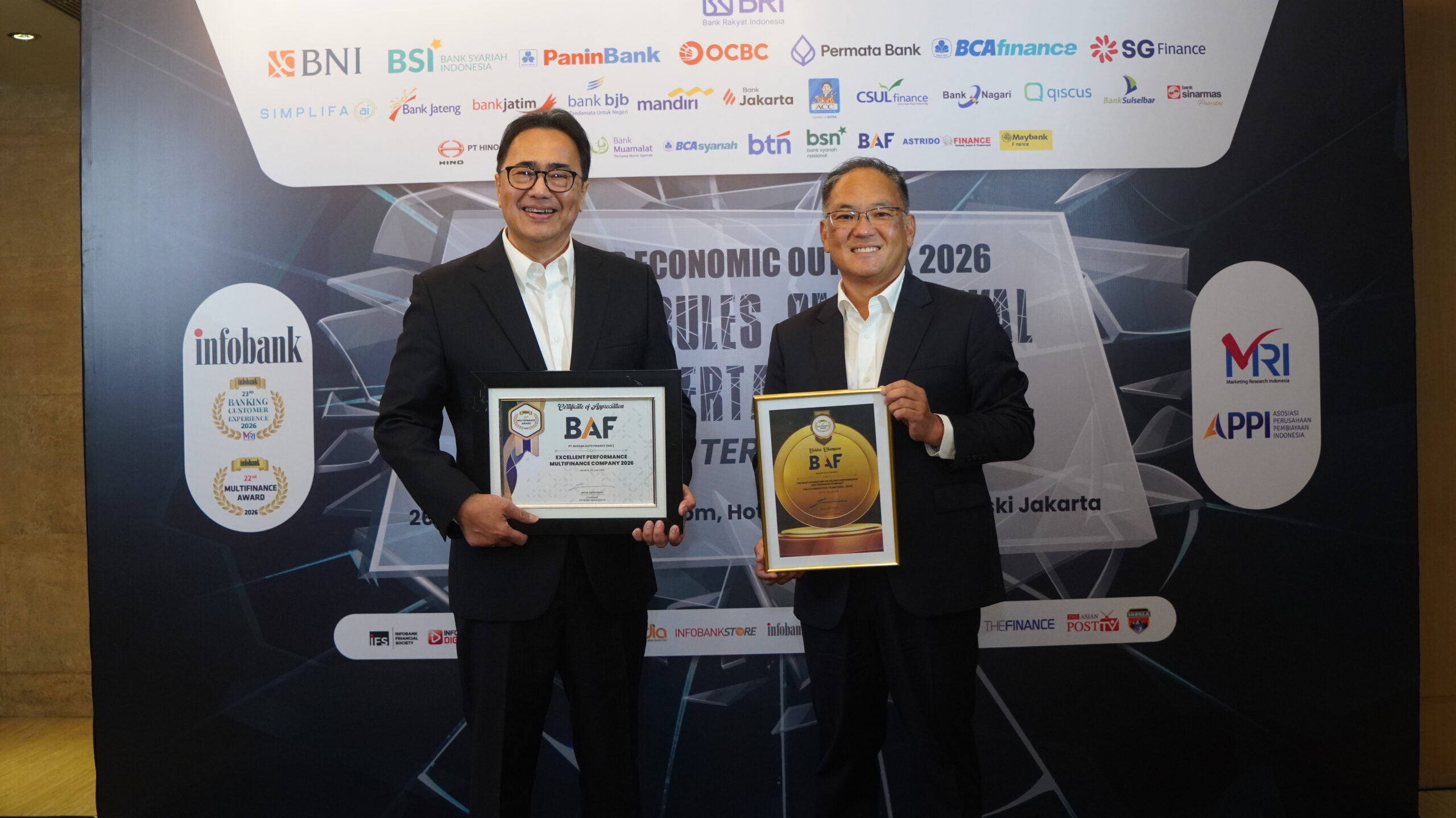 Bussan Auto Finance Borong Dua Penghargaan Infobank Multifinance Award 2026, Bukti Konsistensi 5 Tahun Beruntun