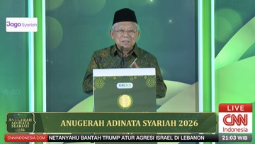 Peringkat Ekonomi Syariah Indonesia Anjlok ke Posisi 4, Ma'ruf Amin Targetkan Kembali ke Nomor 1