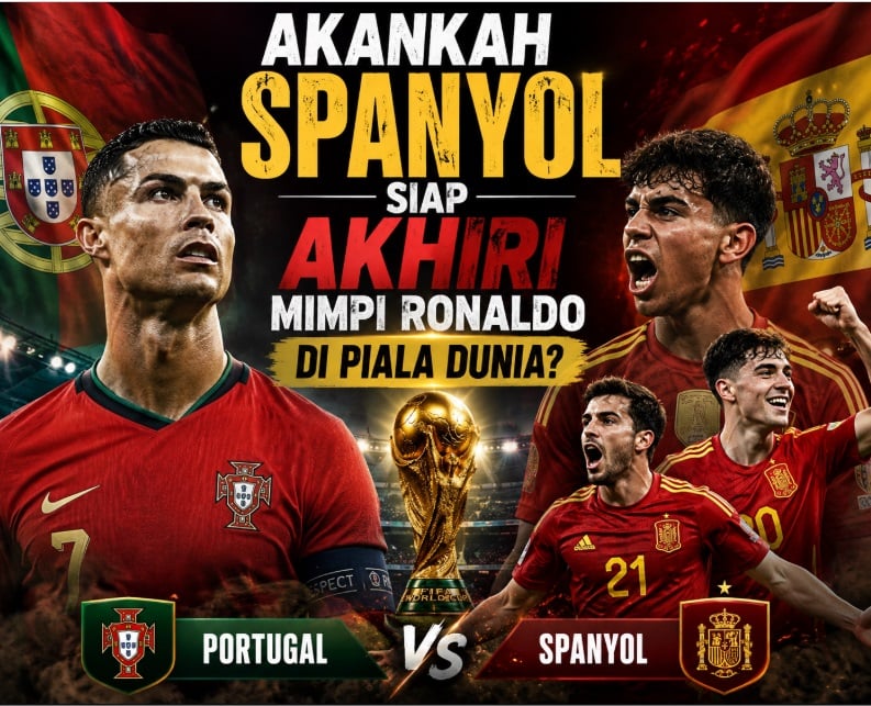 Duel Iberia di Babak 16 Besar: Spanyol Lebih Diunggulkan Atasi Portugal dan Cristiano Ronaldo
