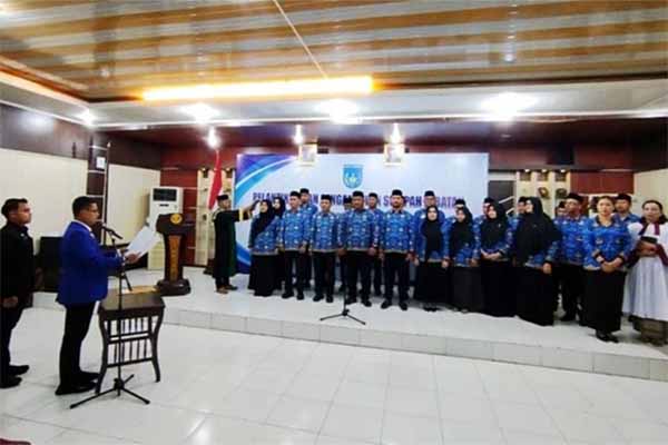 Walikota Langsa Jeffry Sentana Lantik 24 Pejabat Eselon III dan IV di Malam Hari, Ini Daftar Namanya