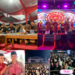 Malam Puncak HUT ke-67 Bengkulu Utara di Arga Makmur, Ribuan Warga Padati Alun-Alun Saksikan Pentas Seni Budaya