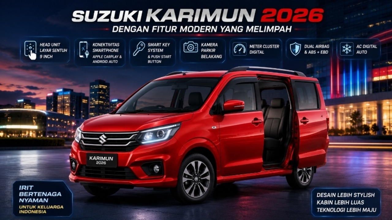 Suzuki Karimun 2026 Meluncur dengan Desain Modern dan Fitur Baru, Bukan Sekadar City Car Biasa