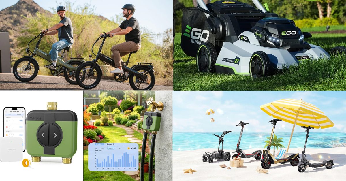 Diskon Bundel Kargo Gratis Rp 8 Juta untuk E-Bike Lipat Lectric XP4 750, Diskon Musim Panas Navee, dan Promo Alat Rumput EGO