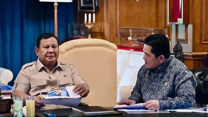 Prabowo Resah Timnas Indonesia Gagal ke Piala Dunia 2026, Cari Erick Thohir di Tengah Pidato B50