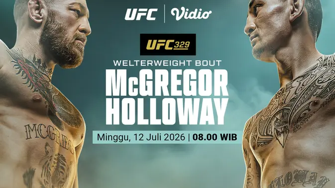 McGregor Akhiri Masa Vakum 5 Tahun, Tantang Holloway di T-Mobile Arena Las Vegas