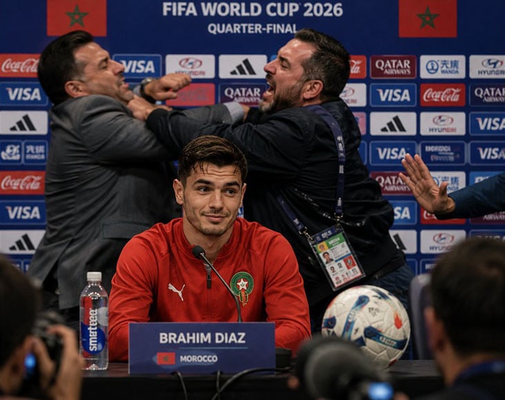 Kericuhan Konferensi Pers Maroko vs Prancis: Dua Jurnalis Adu Jotos Jelang Kick-off Piala Dunia 2026