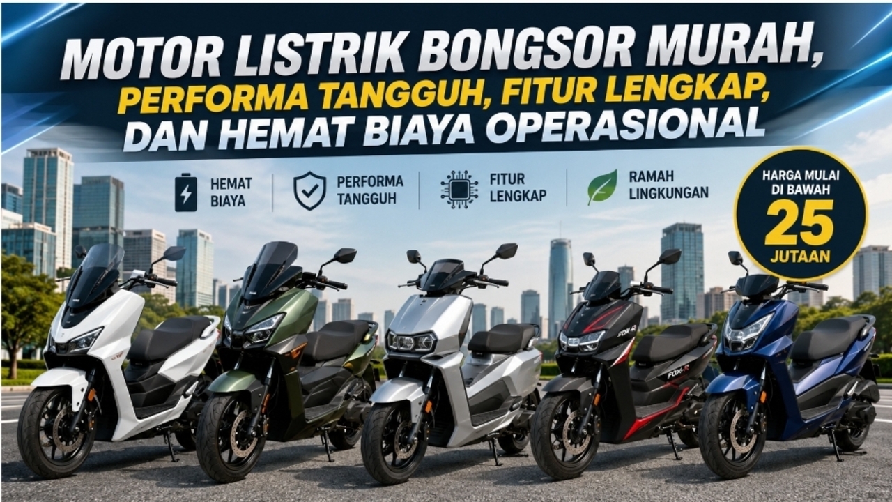 United TX3000 hingga Volta 401, 5 Motor Listrik Bongsor di Bawah Rp25 Juta dengan Biaya Operasional Minim