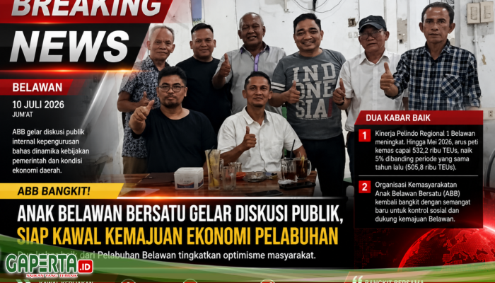 Pelindo Regional 1 Catat Kenaikan Arus Peti Kemas 5 Persen di Belawan, Ormas ABB Kembali Aktif Dorong Ekonomi Pesisir
