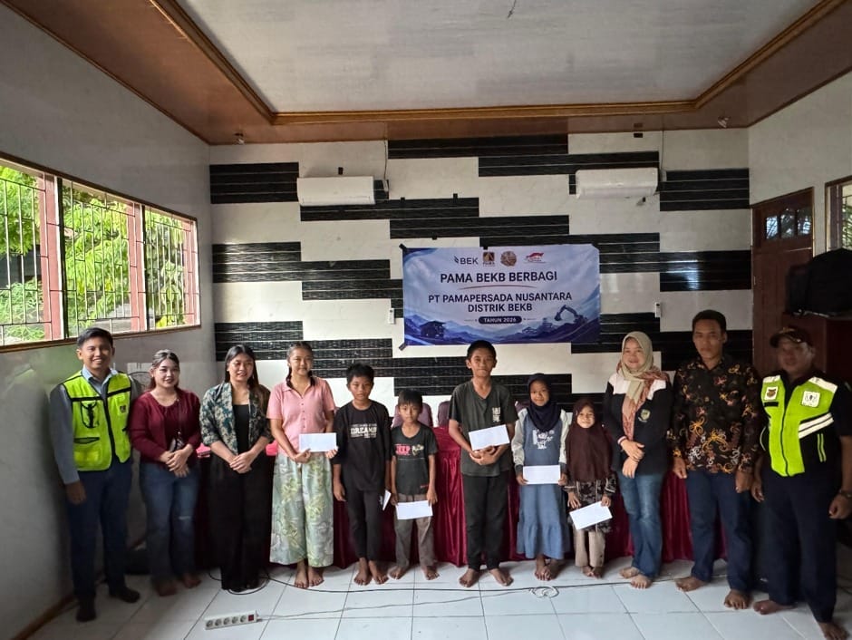 Santunan 55 Anak Yatim di Desa Benangin, PAMA dan Bharinto Ekatama Perkuat Silaturahim Lewat Kegiatan Rutin Bulanan