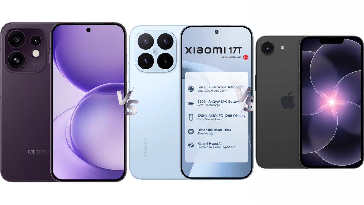 Oppo Reno 16, Xiaomi 17T, dan iPhone 17e: Perbandingan Spesifikasi dan Harga di Pasar India