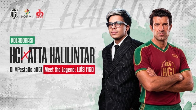Atta Halilintar Hadirkan Luis Figo ke Jakarta untuk Pesta Bola HGI 2026, Acara Digelar di fX Sudirman