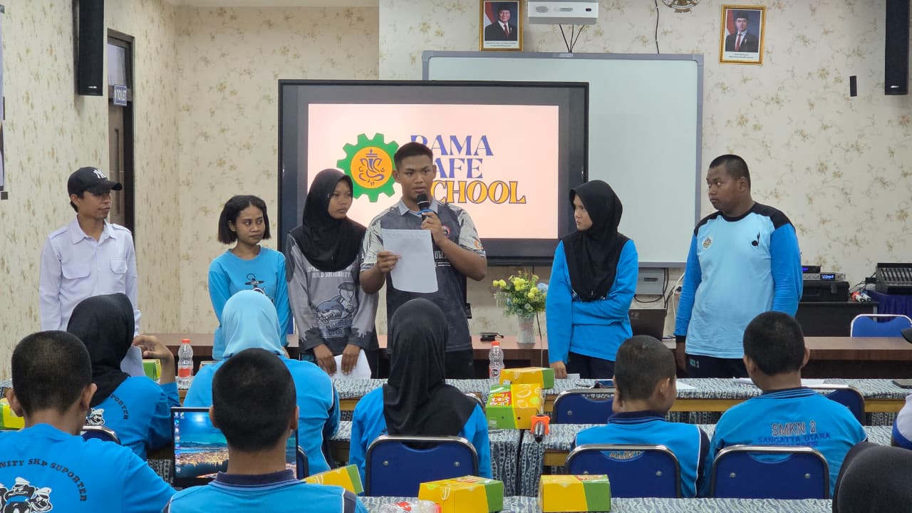 PAMA Latih 120 Guru dan Siswa Identifikasi Bahaya di Sekolah, Tanamkan Budaya K3LH Sejak Dini
