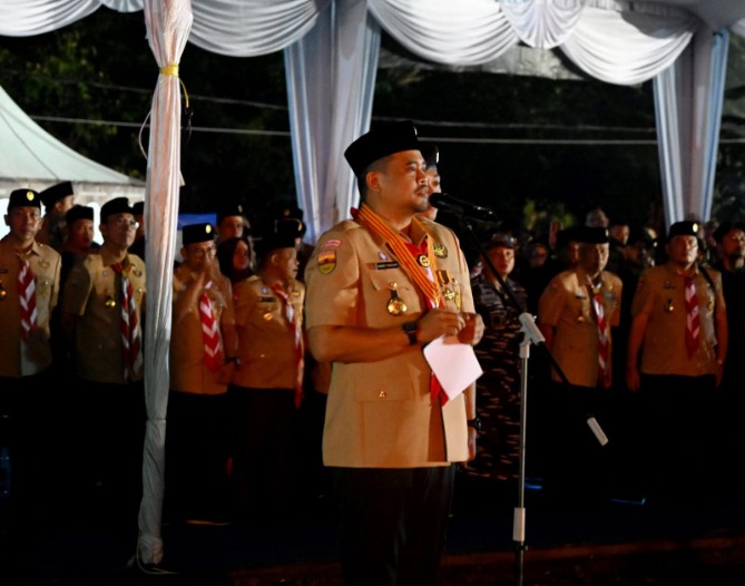 Gubernur Sumut Bobby Nasution Bermalam di Jambore Pramuka Sibolangit, Janjikan Beasiswa hingga Kuliah untuk Peserta