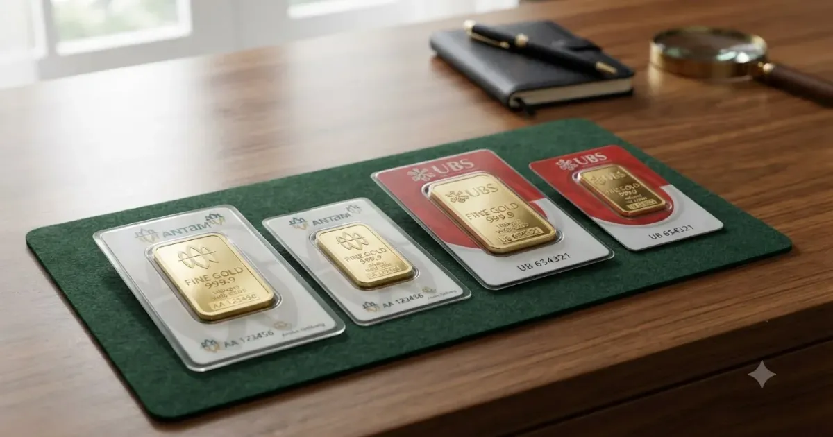 Harga Emas Antam dan UBS di Tegal Hari Ini: Pecahan 1 Gram Antam Rp 2,4 Juta, 100 Gram UBS Rp 237 Juta