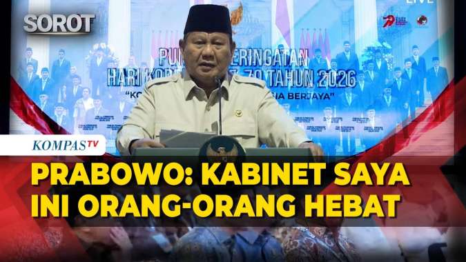 Prabowo Sebut Tak Bisa Berdiri Tanpa Kabinet, Menteri Adalah Putra-Putri Terbaik Bangsa