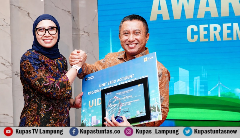Tanpa Kecelakaan Kerja Selama Enam Bulan, PLN Lampung Diganjar Penghargaan Zero Accident