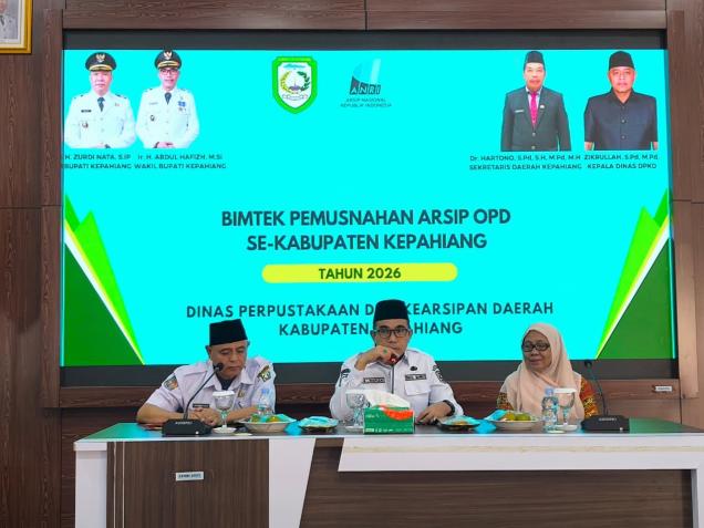 Wakil Bupati Kepahiang Buka Bimtek Arsip Digital, Targetkan Tata Kelola Pemerintahan Bebas Tumpukan Kertas