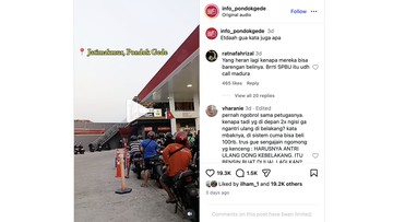 Rombongan Suzuki Thunder Isi Bensin di SPBU Bekasi Bikin Antrean Mengular, Korbannya Pengendara Lain