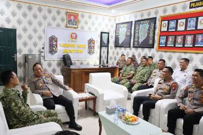 Kapolres Barito Selatan Kunjungi Kodim 1012/Buntok, Perkuat Sinergi TNI-Polri Jaga Kamtibmas