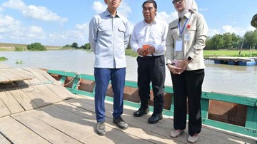 Wapres Gibran Tinjau Progres Jembatan Way Bungur Lampung Timur, Target Rampung 2025