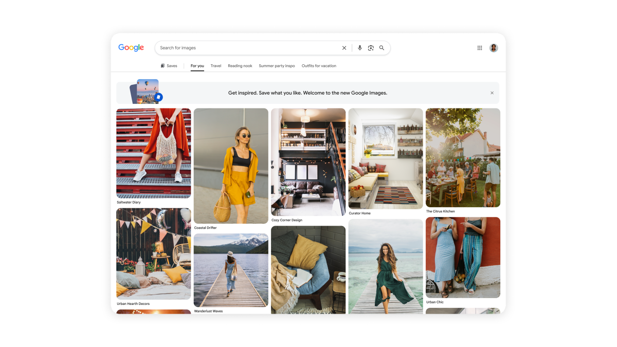 Google Images Dapatkan Wajah Baru Mirip Pinterest, Fokus Eksplorasi Visual dan AI Generatif