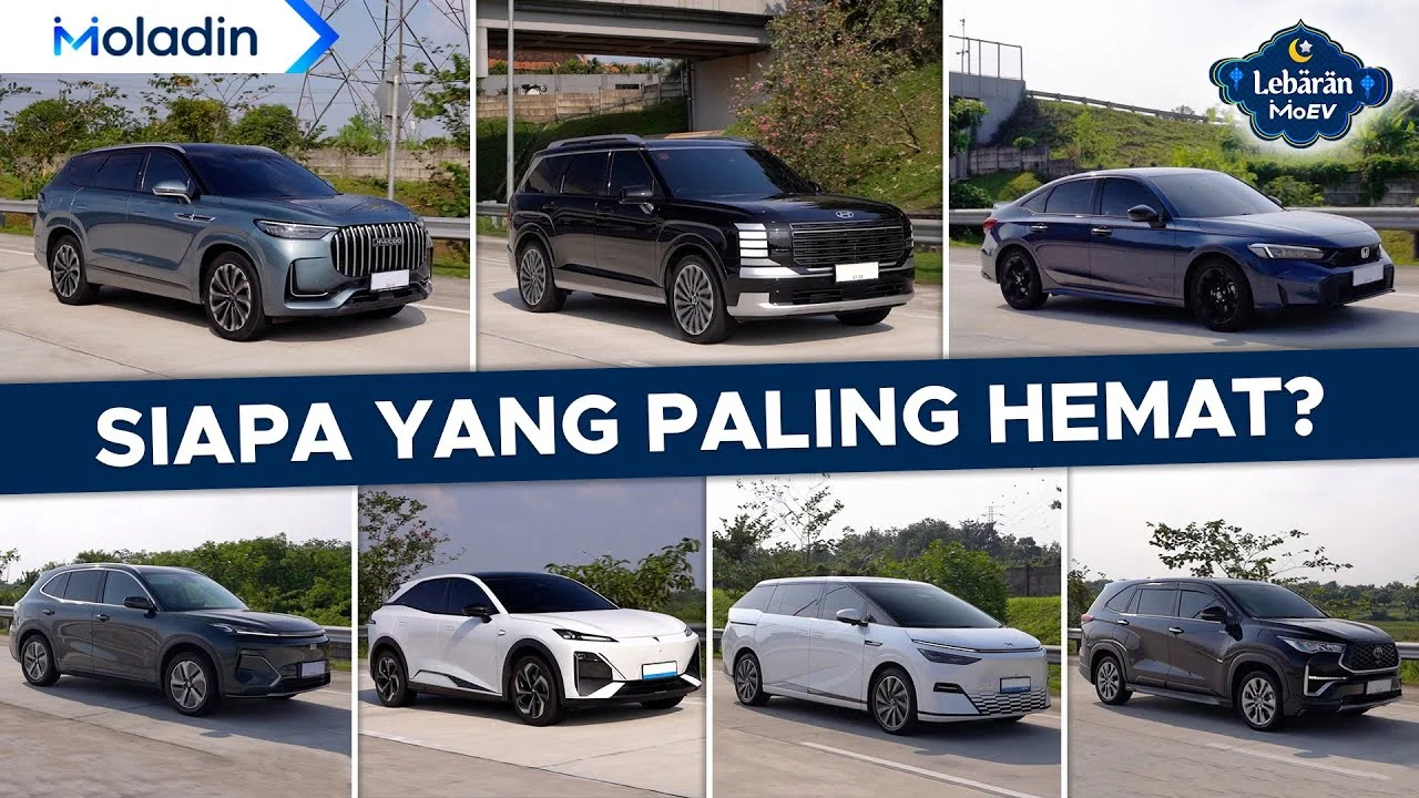 Adu Irit Tujuh Mobil Hybrid, PHEV, dan EV Saat Mudik: Geely Starray EM-i Paling Murah, Xpeng X9 Paling Boros