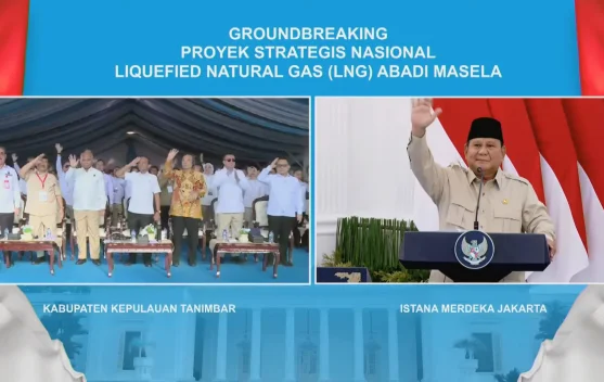 Presiden Prabowo Resmikan Groundbreaking Proyek LNG Abadi Masela di Maluku, Investasi Rp 355 Triliun untuk Ketahanan Energi Nasional