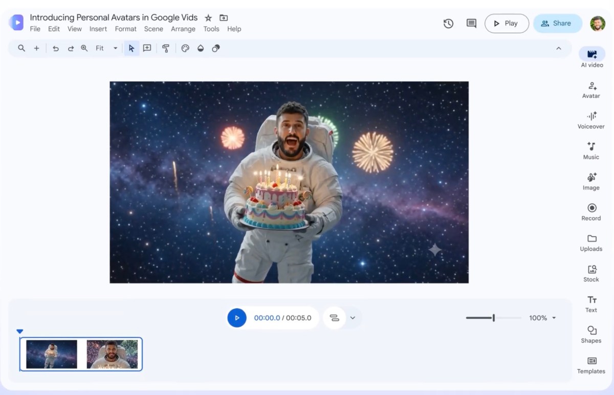Google Vids Kini Bisa Buat Avatar AI dari Selfie dan Rekaman Suara, Saingi HeyGen dan Synthesia