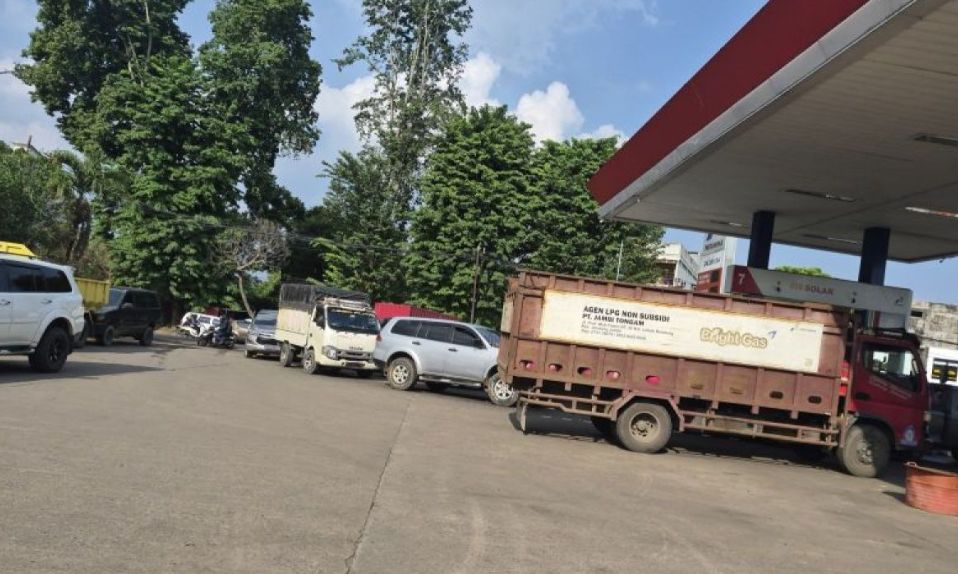 Antrean Solar Subsidi di SPBU Jambi Belum Reda Meski Sudah Disidak BPH Migas