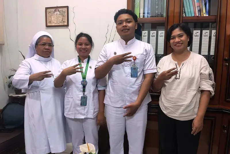 69 Mahasiswa STIKes Elisabeth Semarang Jalani Ucap Janji Perawat dan Gizi Sebelum Praktik Klinik di Rumah Sakit