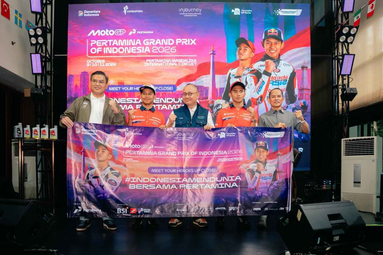 Dua Pembalap Indonesia Siap Unjuk Gigi di MotoGP Mandalika 2026, Pertamina Panggung “The Race of Local Hero”