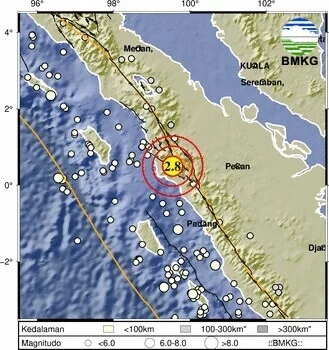 Tujuh Gempa Berturut-turut Guncang Sumbar dalam Setengah Hari, Warga Diminta Tenang