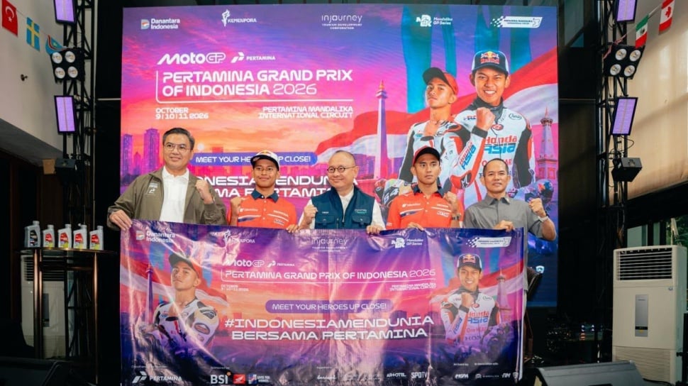 Mario Aji dan Veda Ega Ajak Publik Ramaikan MotoGP Mandalika 2026 Lewat Konvoi dan Meet & Greet