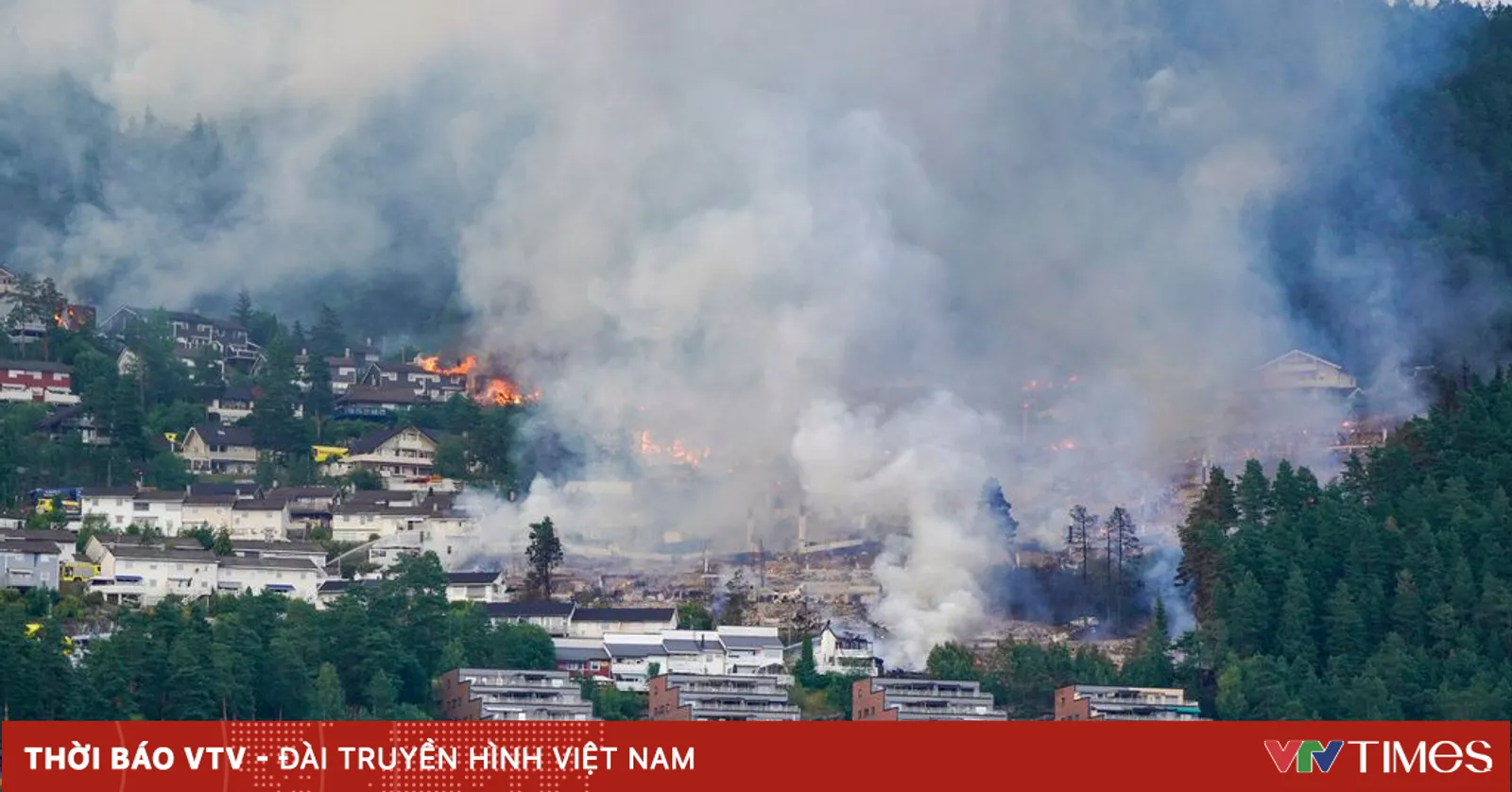 Kebakaran di Drammen Norwegia Hanguskan 106 Rumah, Ratusan Warga Mengungsi