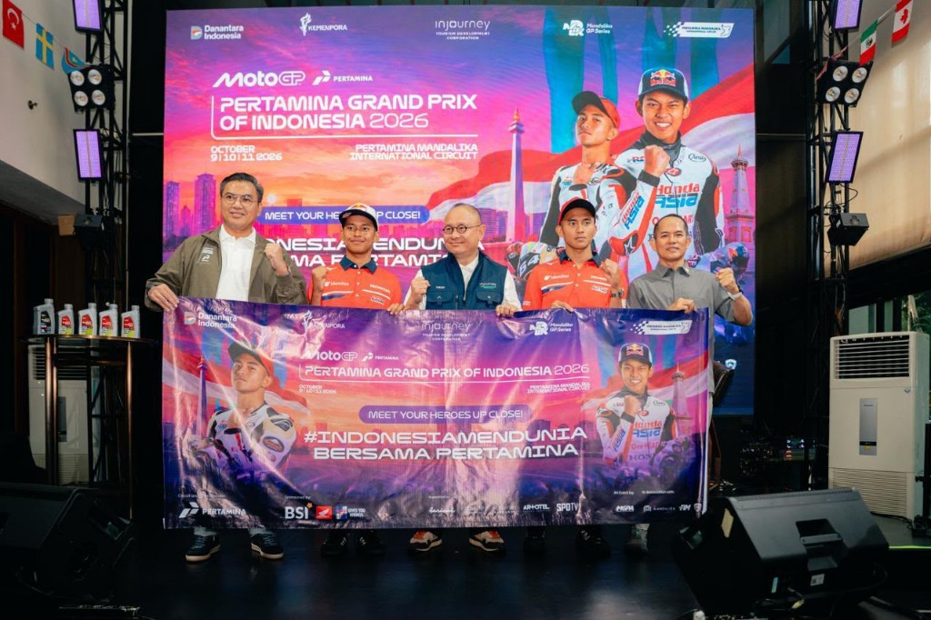 InJourney dan Pertamina Ajak Publik Ramaikan MotoGP Mandalika 2026, Dukung Mario Aji dan Veda Ega