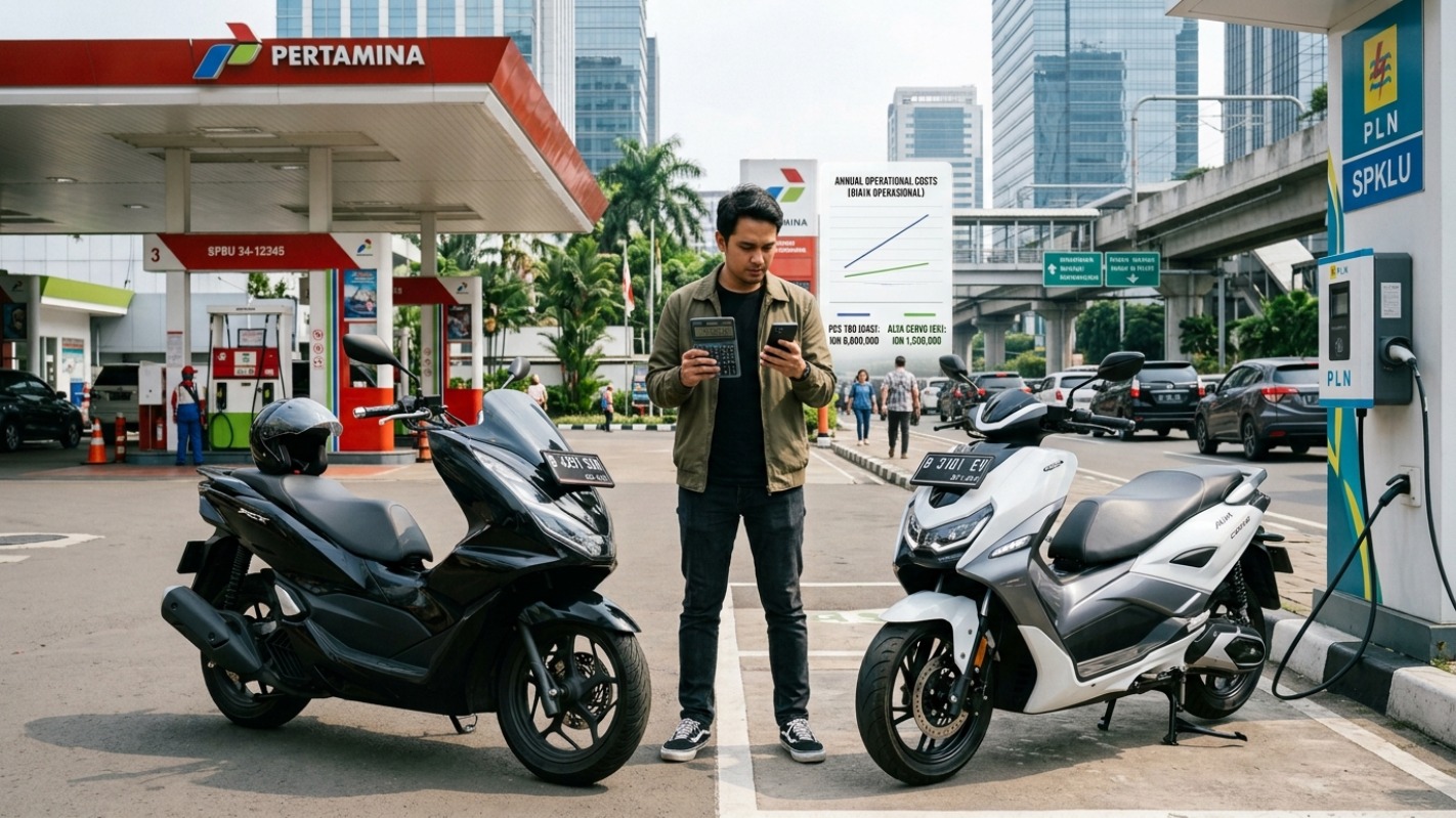 Biaya Operasional Honda PCX 160 vs ALVA Cervo 2026, Selisih Capai Rp 4,6 Juta per Tahun