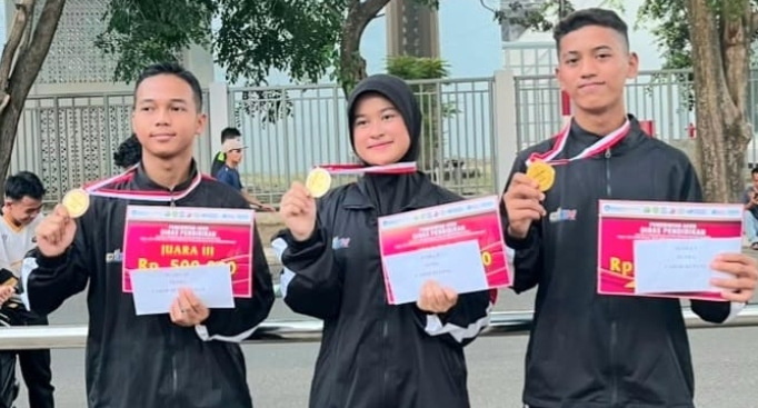 Atlet SMAN 2 Birem Bayeun Raka Afaldo Sabet Emas O2SN Aceh, Wakili Provinsi ke Tingkat Nasional