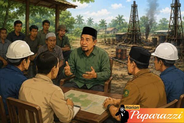 ** Tokoh Masyarakat Darul Ihsan Desak Pemerintah Segera Legalkan Pengelolaan Sumur Minyak Rakyat di Aceh Timur
