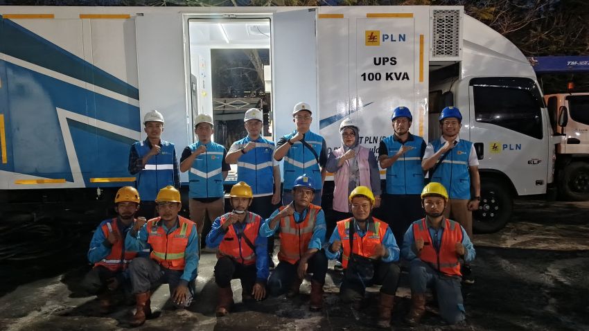 PLN Siagakan UPS 100 kVA dan Genset Cadangan Kawal Kunjungan Wapres Gibran di Rokan Hilir