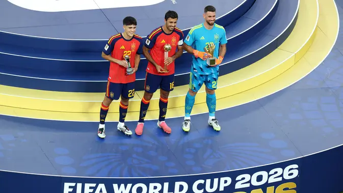 Rodri Bungkam Messi dan Mbappe di Piala Dunia 2026, Gelandang Spanyol Raih Bola Emas