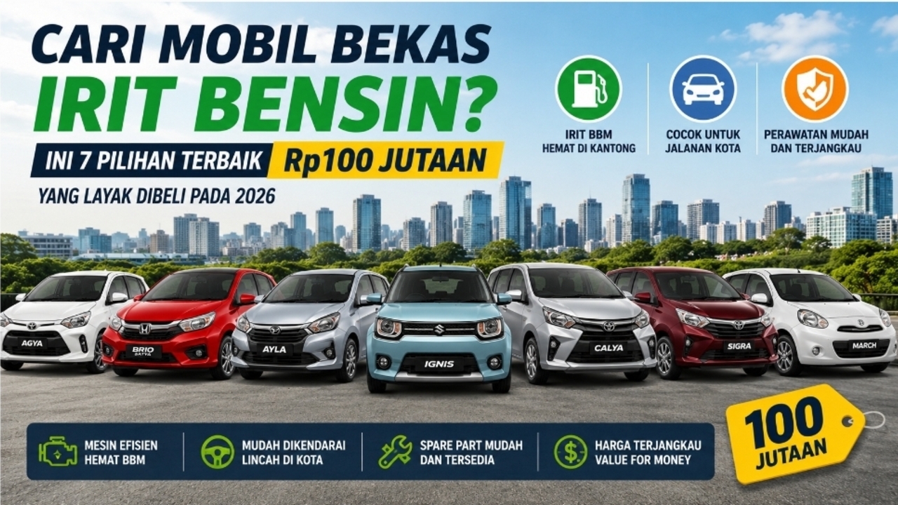 Toyota Agya 1.2 G Bekas Rp100 Jutaan Jadi Pilihan Mobil Irit Bensin di 2026