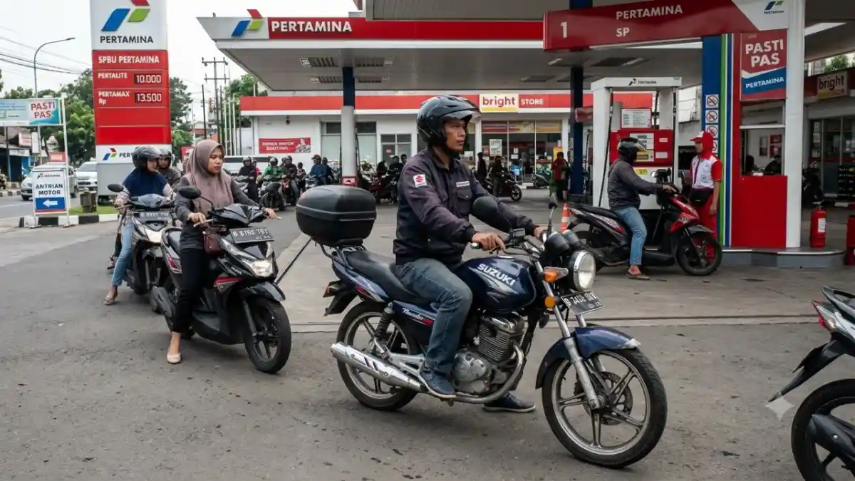 BPH Migas Tegaskan Belum Ada Aturan Larangan Motor Tangki Besar Isi BBM Subsidi