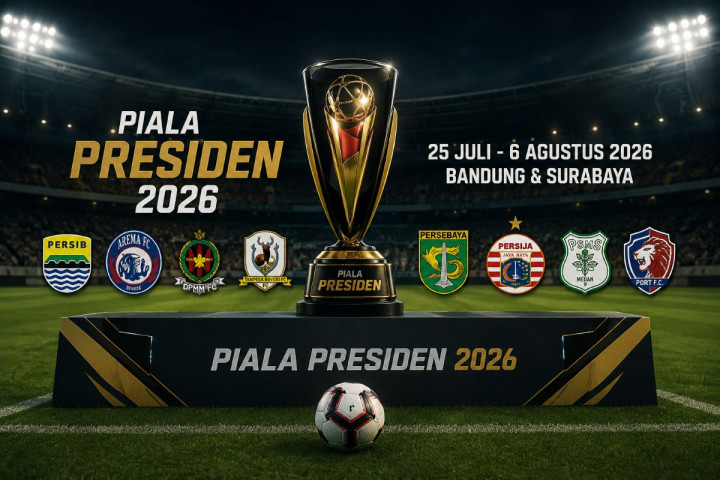 Piala Presiden Elite 2026 Digelar 25 Juli, Persib Vs Arema Jadi Laga Pembuka di Bandung
