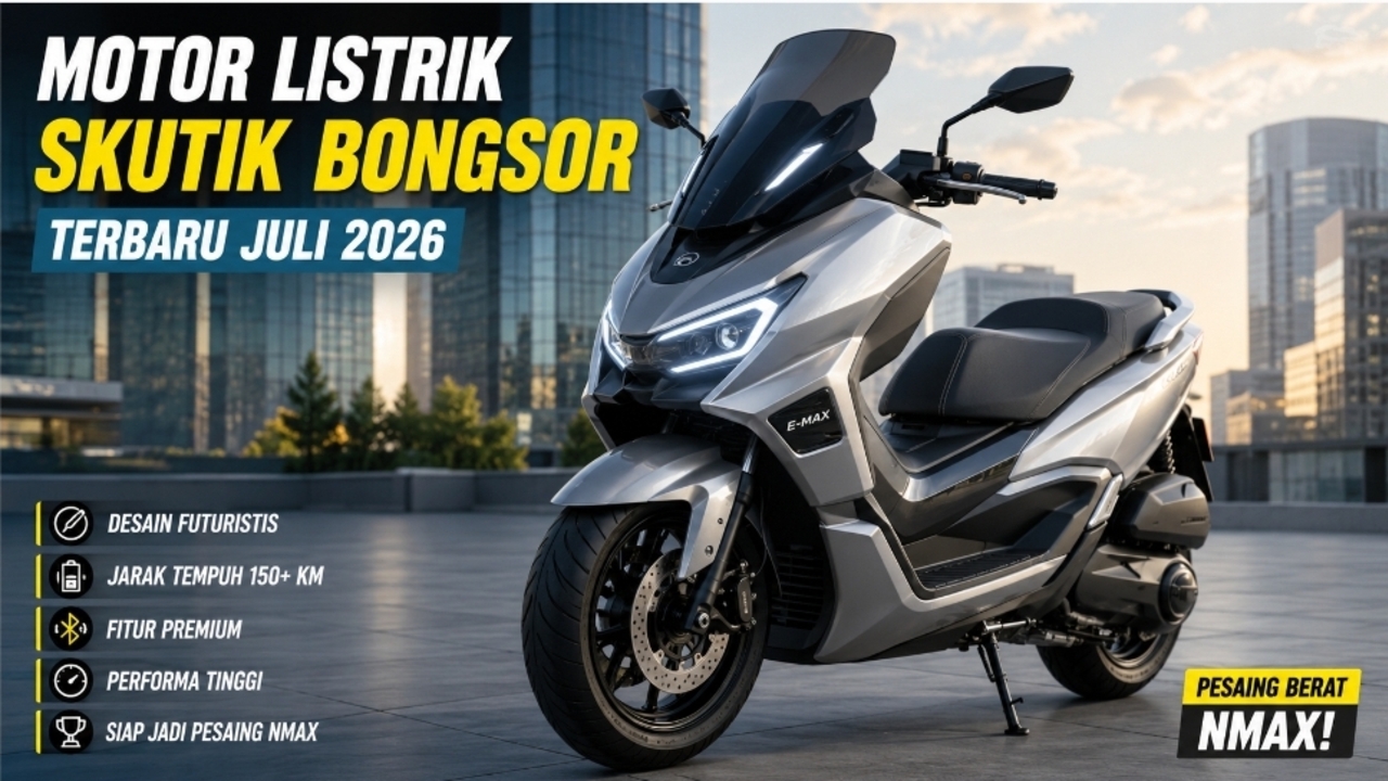 Motor Listrik Bodi Gambot Terbaru Meluncur Juli 2026, Digadang Jadi Rival Yamaha NMAX