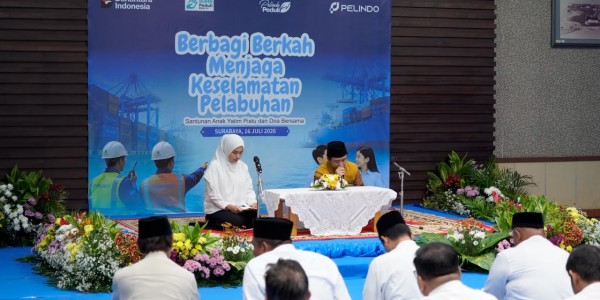 Pelindo Gelar Doa Bersama dan Santunan Anak Yatim di Surabaya, Mohon Keselamatan Operasional Pelabuhan
