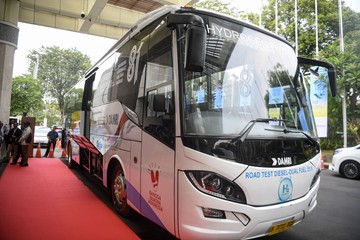 Bus Hydrogen-Diesel Dual Fuel Resmi Diperkenalkan, Langkah Awal Transportasi Rendah Emisi di Indonesia